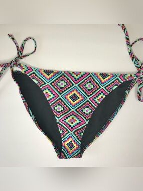 Bingo Surf Aztec Print Bikini Bottoms Size M